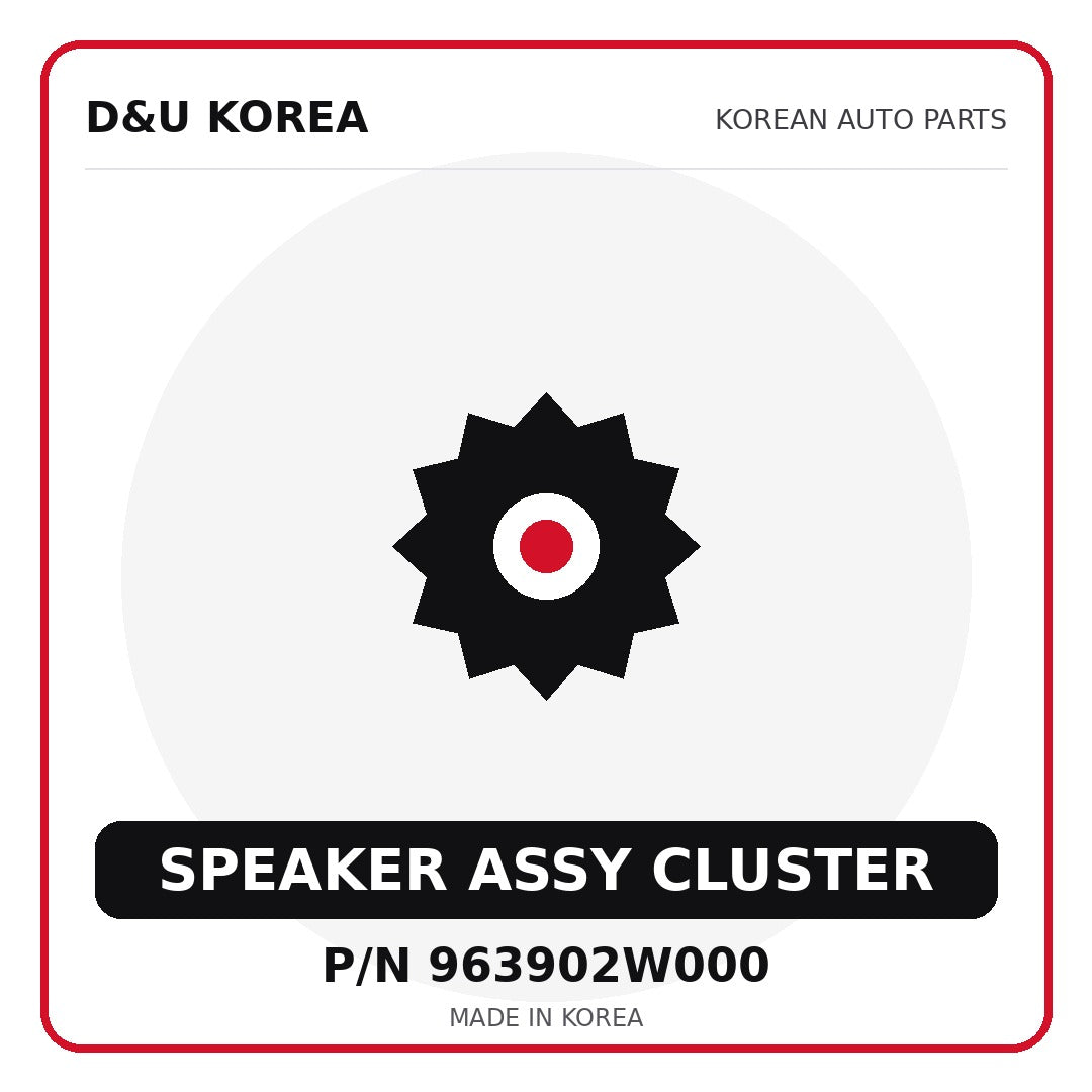 Genuine Mobis SPEAKER ASSY CLUSTER 963902W000 for Korean vehicles | D&U Korea