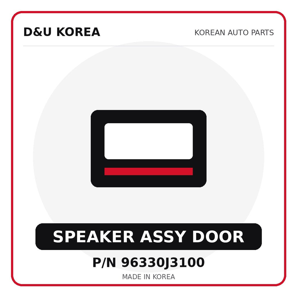 Genuine Mobis SPEAKER ASSY DOOR 96330J3100 for Korean vehicles | D&U Korea