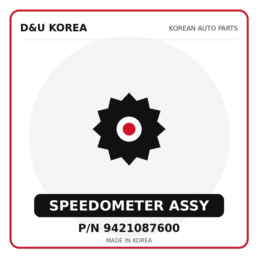 Genuine Mobis SPEEDOMETER ASSY 9421087600 for Korean vehicles | D&U Korea
