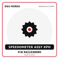 Genuine Mobis SPEEDOMETER ASSY KPH 9421038080 for Korean vehicles | D&U Korea