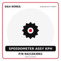 Genuine Mobis SPEEDOMETER ASSY KPH 9421043861 for Korean vehicles | D&U Korea