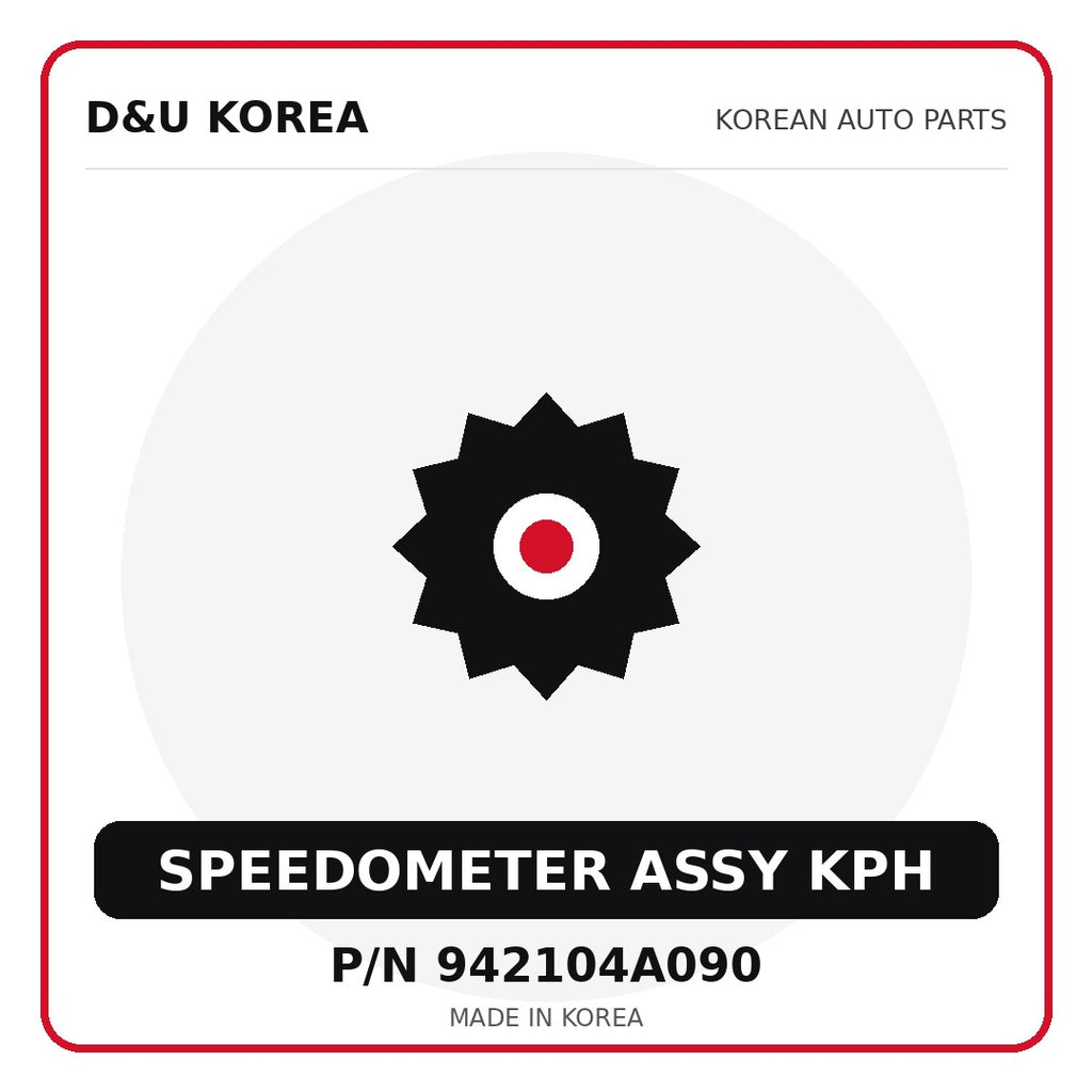 Genuine Mobis SPEEDOMETER ASSY KPH 942104A090 for Korean vehicles | D&U Korea
