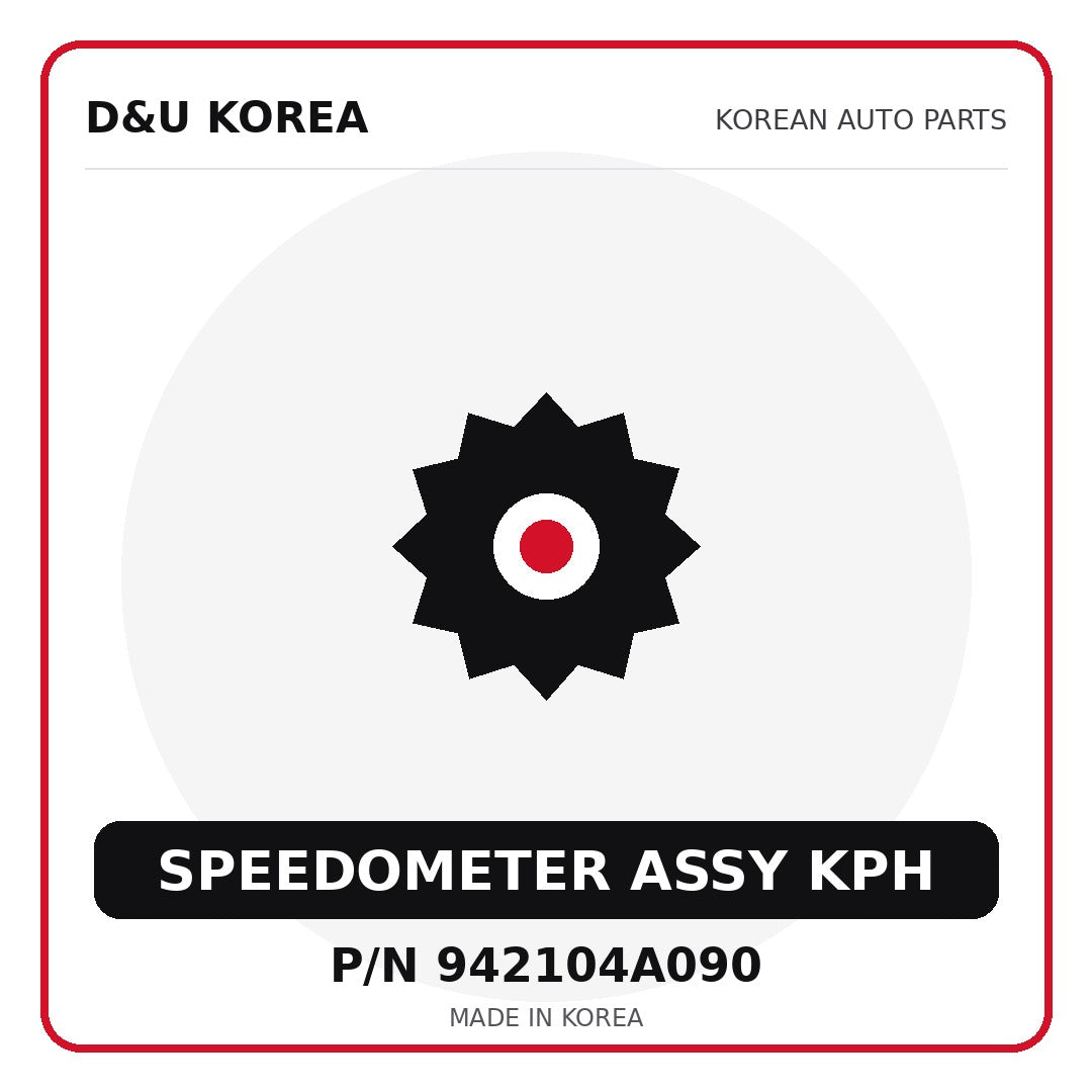 Genuine Mobis SPEEDOMETER ASSY KPH 942104A090 for Korean vehicles | D&U Korea