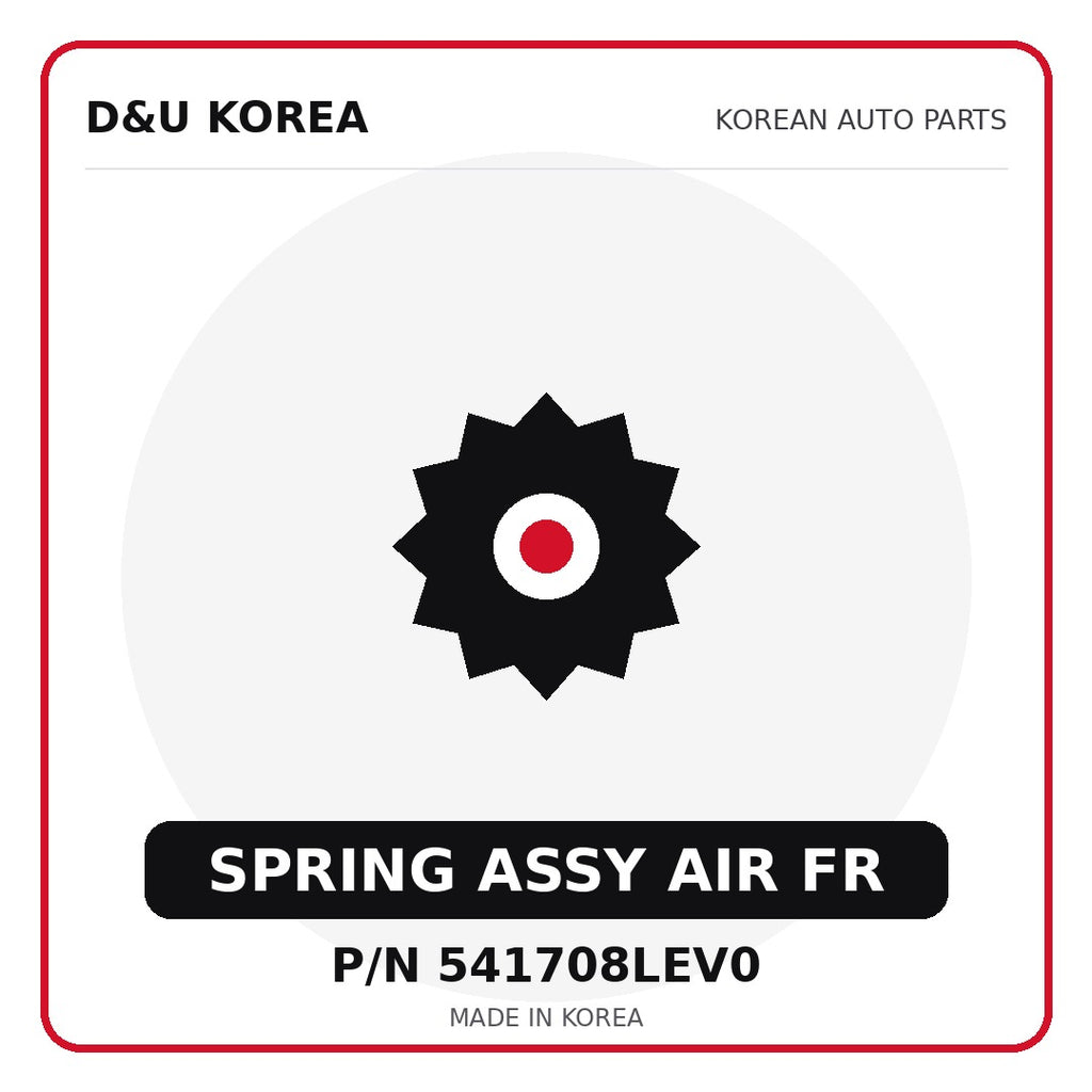 Genuine Mobis SPRING ASSY AIR FR 541708LEV0 - Korean auto parts from D&U Korea