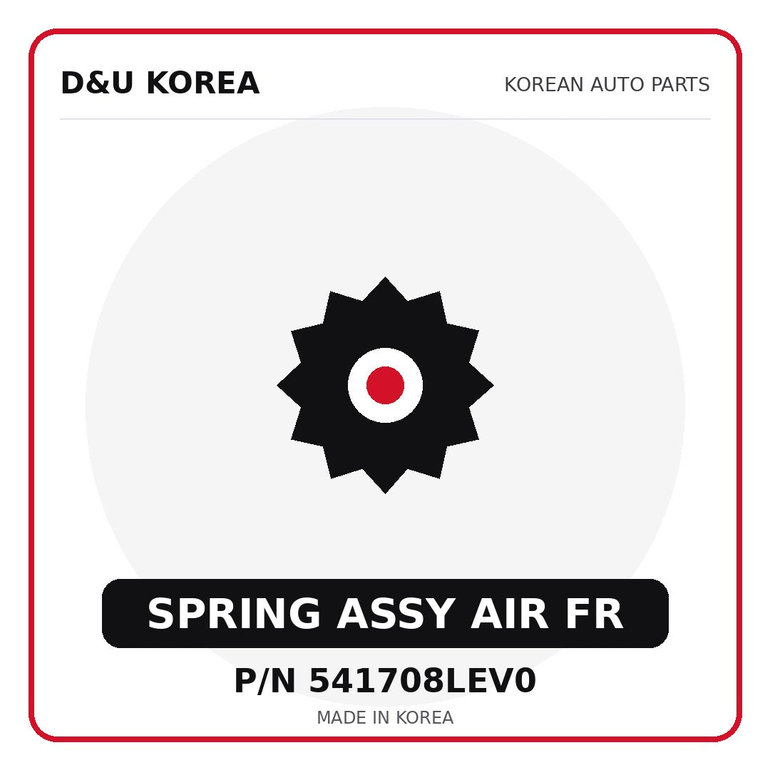 Genuine Mobis SPRING ASSY AIR FR 541708LEV0 - Korean auto parts from D&U Korea