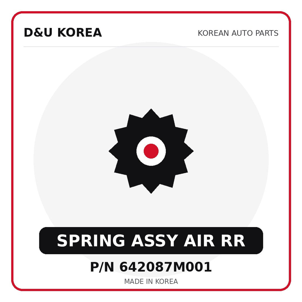 Genuine Mobis SPRING ASSY AIR RR 642087M001 for Korean vehicles | D&U Korea