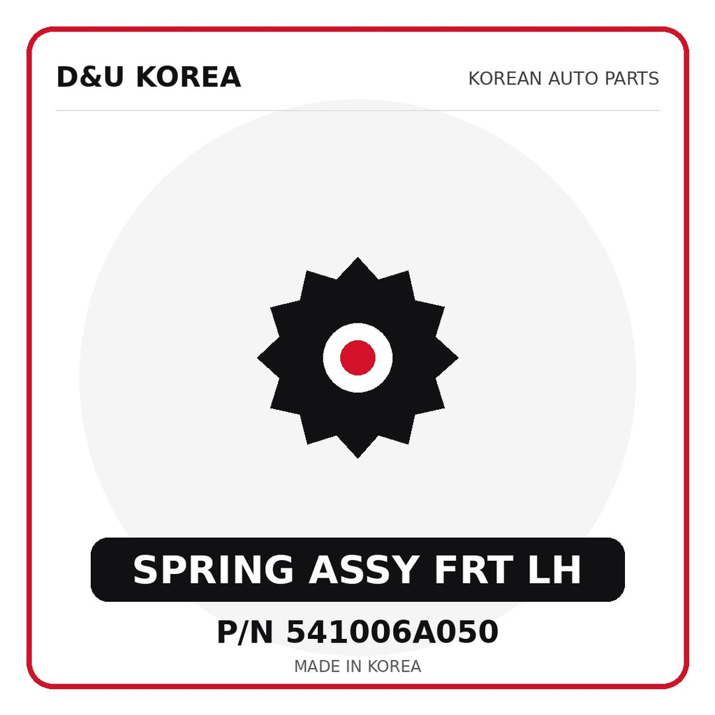 Genuine Mobis SPRING ASSY FRT LH 541006A050 - Korean auto parts from D&U Korea