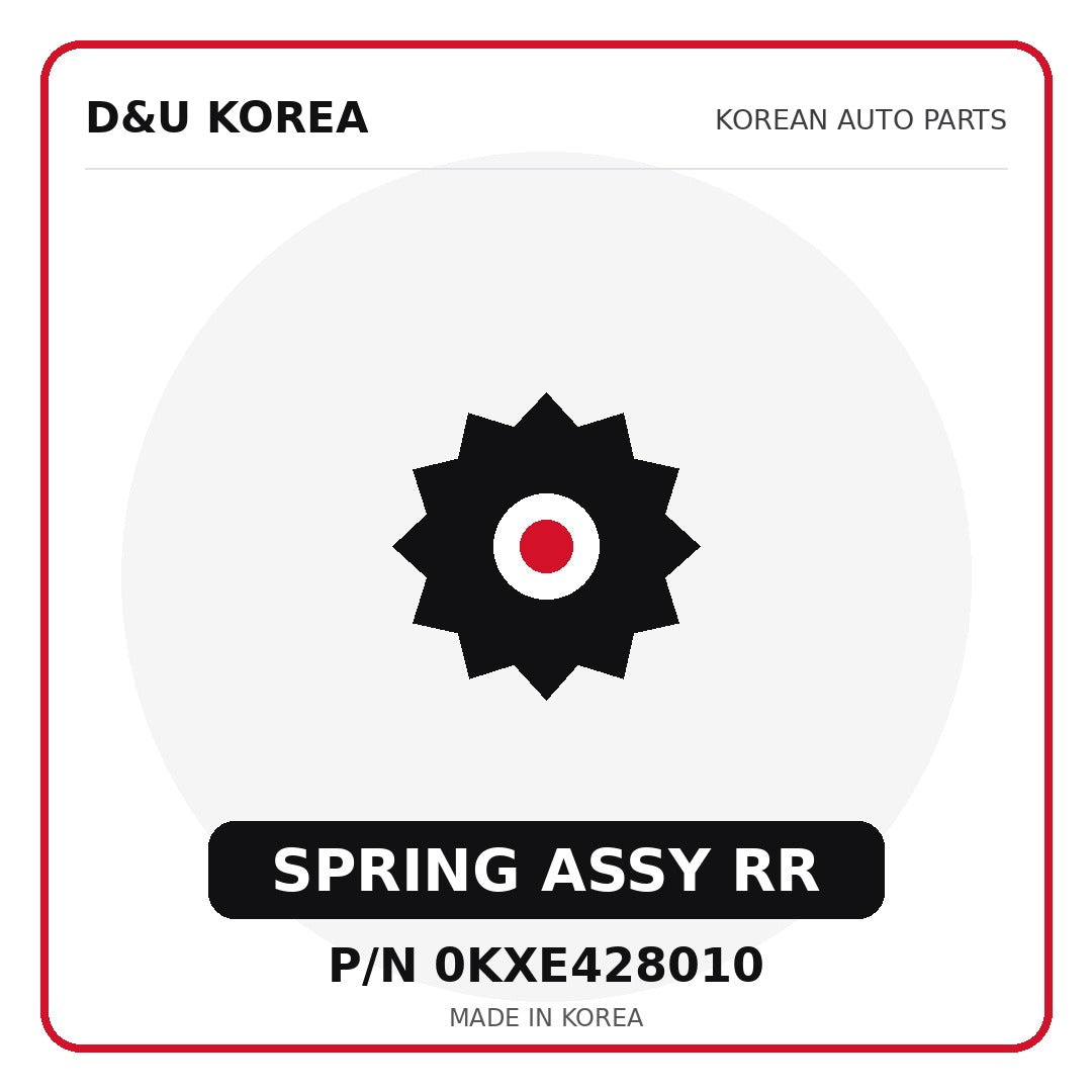 Genuine Mobis SPRING ASSY RR 0KXE428010 - Korean auto parts from D&U Korea