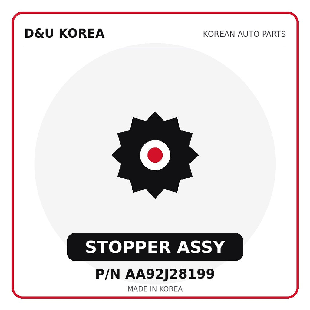 Genuine Mobis STOPPER ASSY AA92J28199 for Korean vehicles | D&U Korea