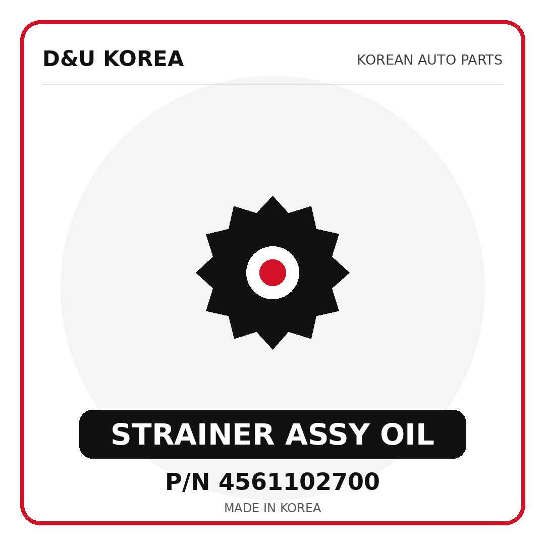 Genuine Mobis STRAINER ASSY OIL 4561102700 for Korean vehicles | D&U Korea