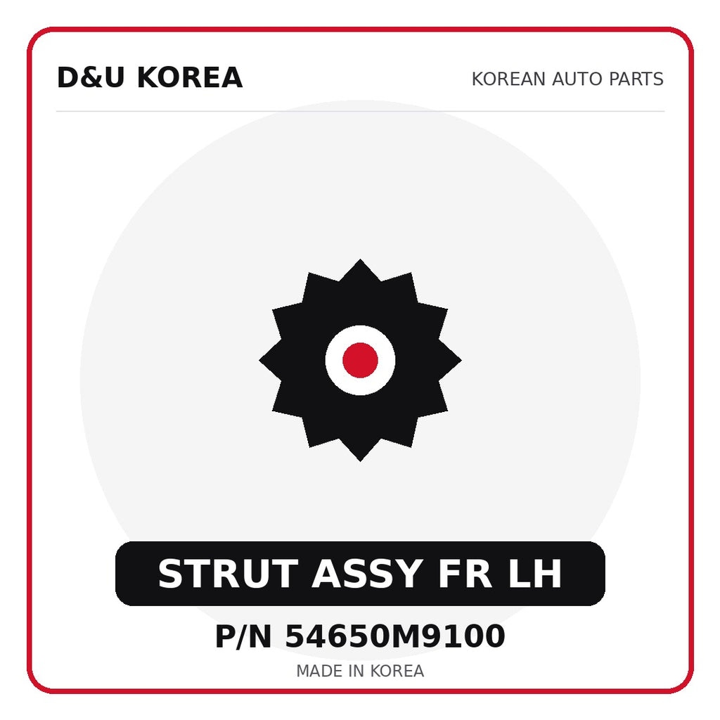 Genuine Mobis STRUT ASSY FR LH 54650M9100 - Korean auto parts from D&U Korea