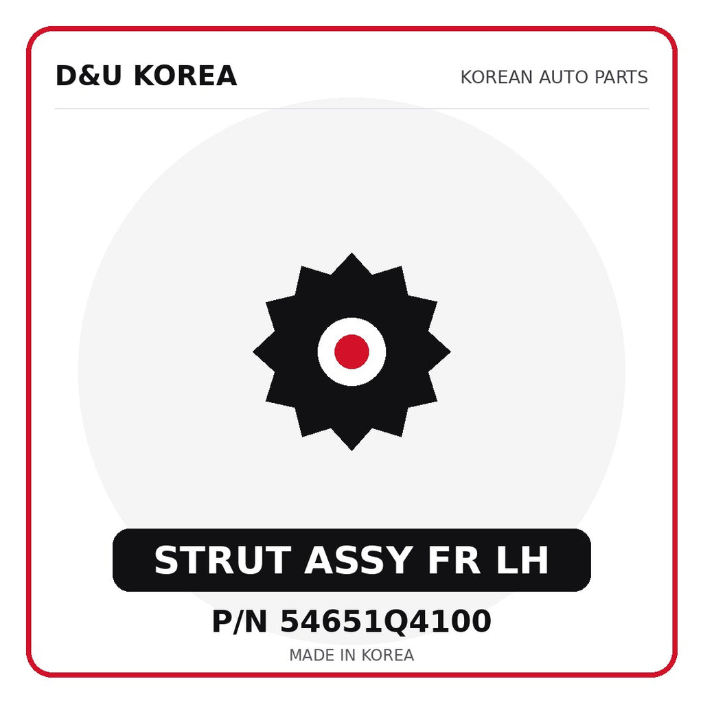 Genuine Mobis STRUT ASSY FR LH 54651Q4100 - Korean auto parts from D&U Korea
