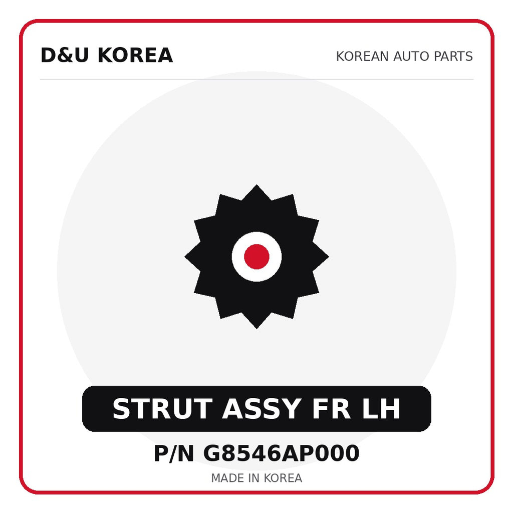 Genuine Mobis STRUT ASSY FR LH G8546AP000 for Korean vehicles | D&U Korea