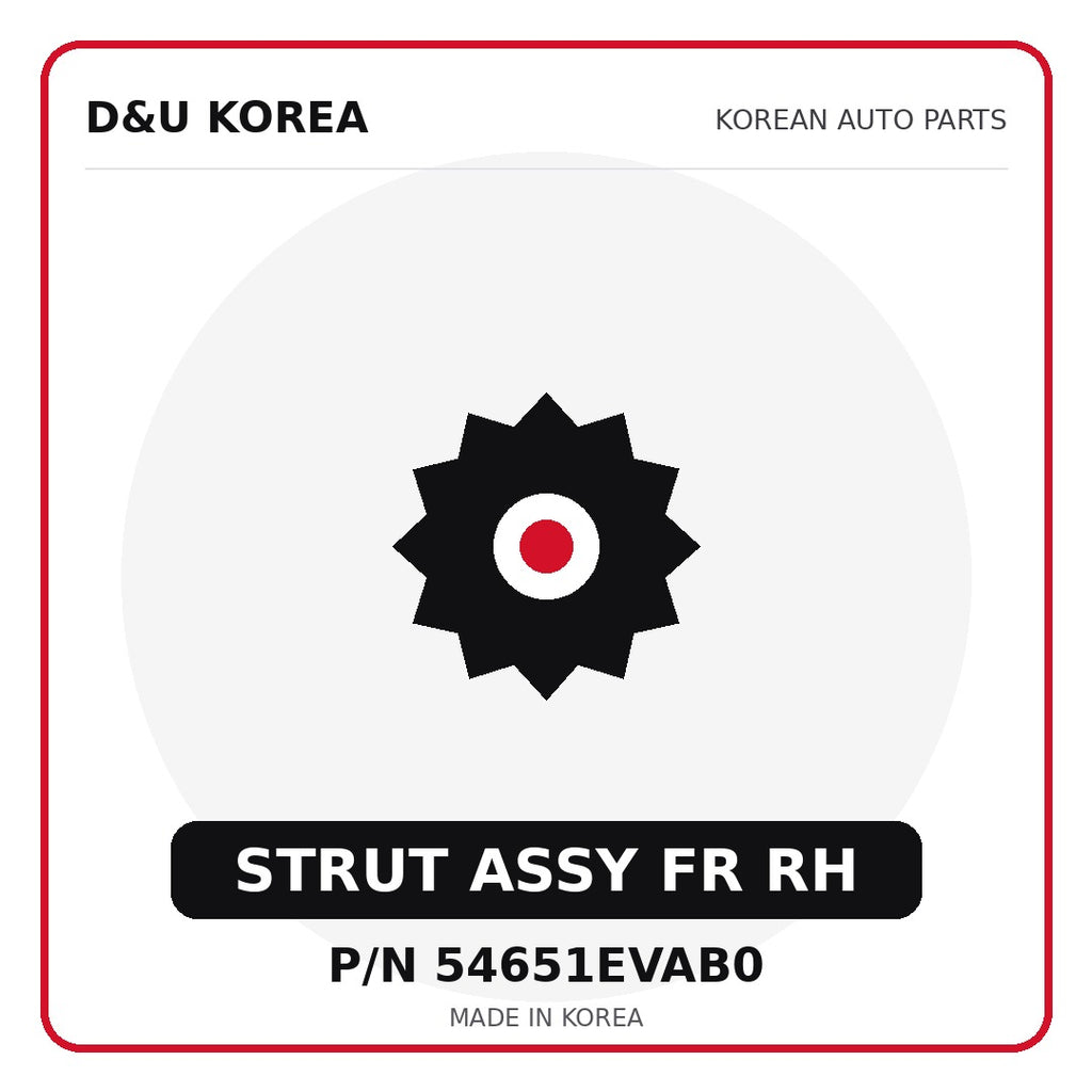 Genuine Mobis STRUT ASSY FR RH 54651EVAB0 for Korean vehicles | D&U Korea
