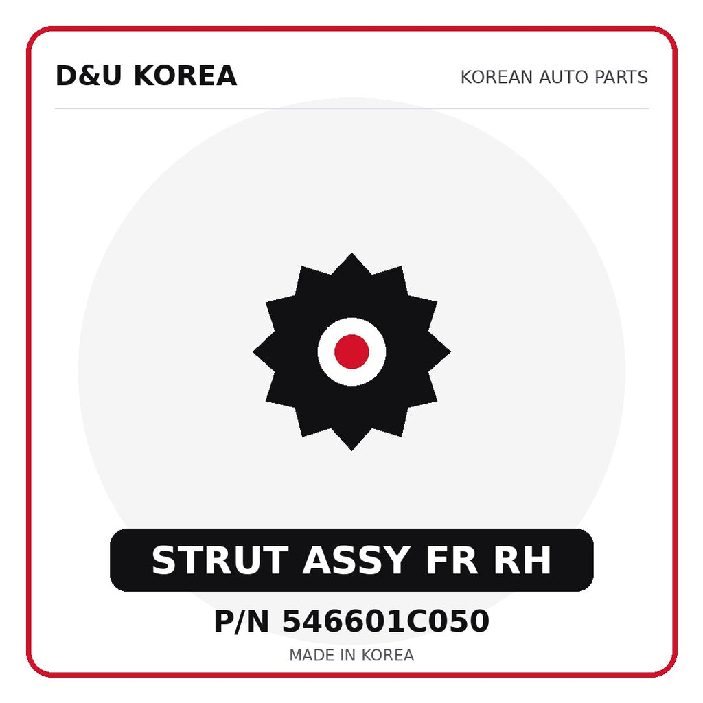Genuine Mobis STRUT ASSY FR RH 546601C050 for Korean vehicles | D&U Korea