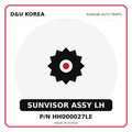 Genuine Mobis SUNVISOR ASSY LH HH000027LE for Korean vehicles | D&U Korea