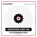 Genuine Mobis SUNVISOR ASSY RH 0K30B69270F06 for Korean vehicles | D&U Korea