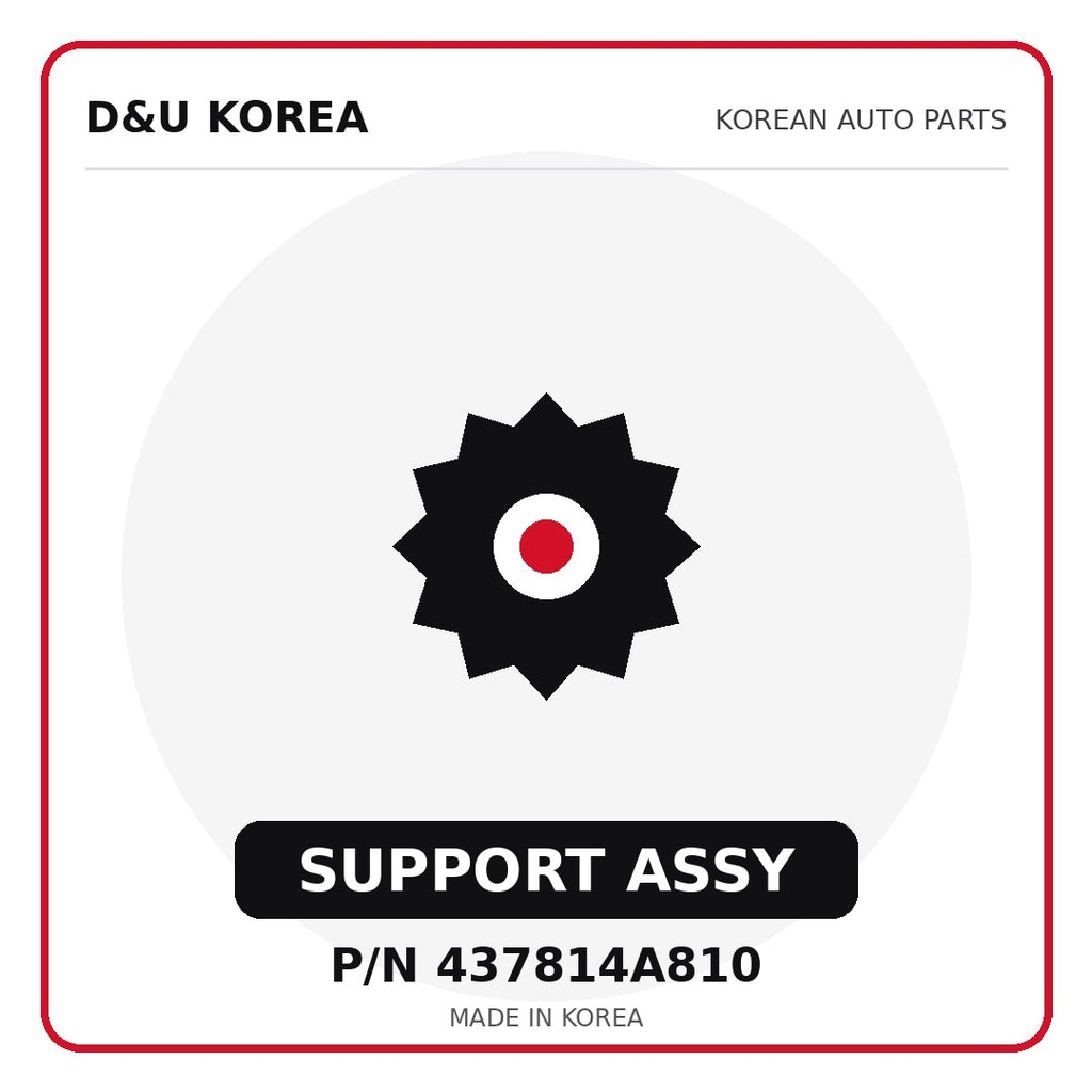 Genuine Mobis SUPPORT ASSY 437814A810 for Korean vehicles | D&U Korea