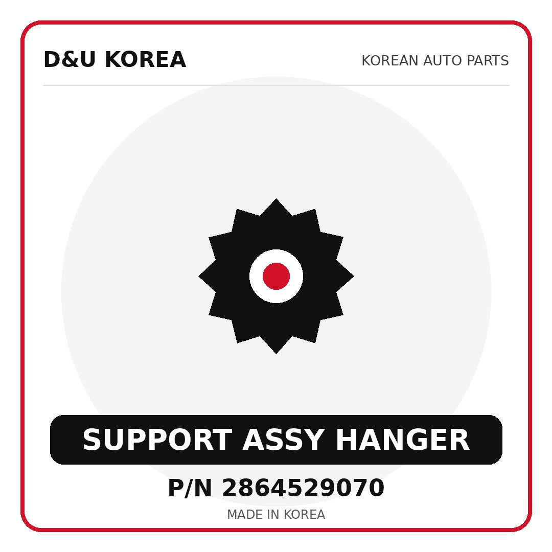 Genuine Mobis SUPPORT ASSY HANGER 2864529070 - Korean auto parts from D&U Korea