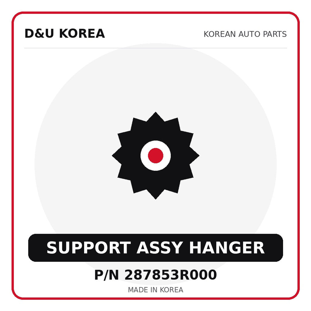 Genuine Mobis SUPPORT ASSY HANGER 287853R000 - Korean auto parts from D&U Korea