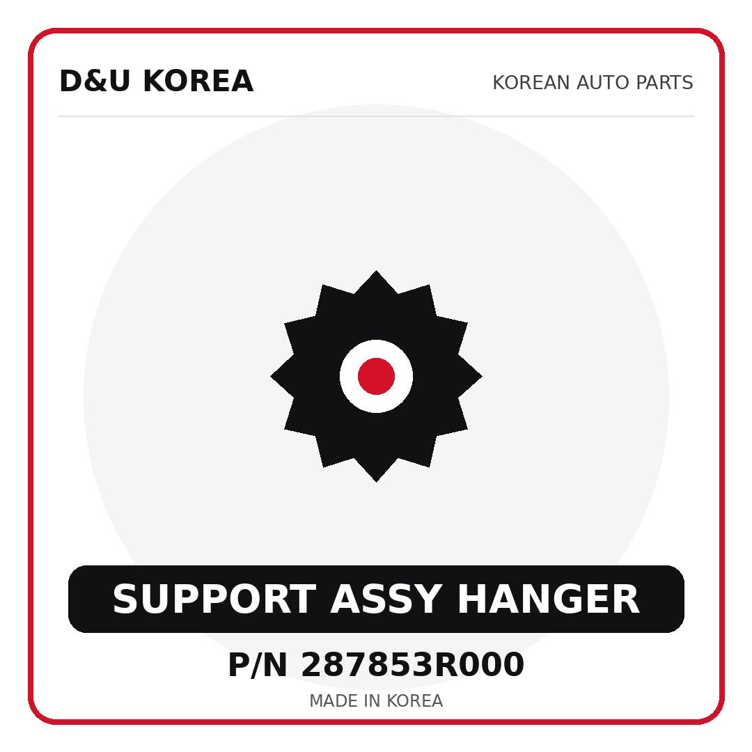 Genuine Mobis SUPPORT ASSY HANGER 287853R000 - Korean auto parts from D&U Korea