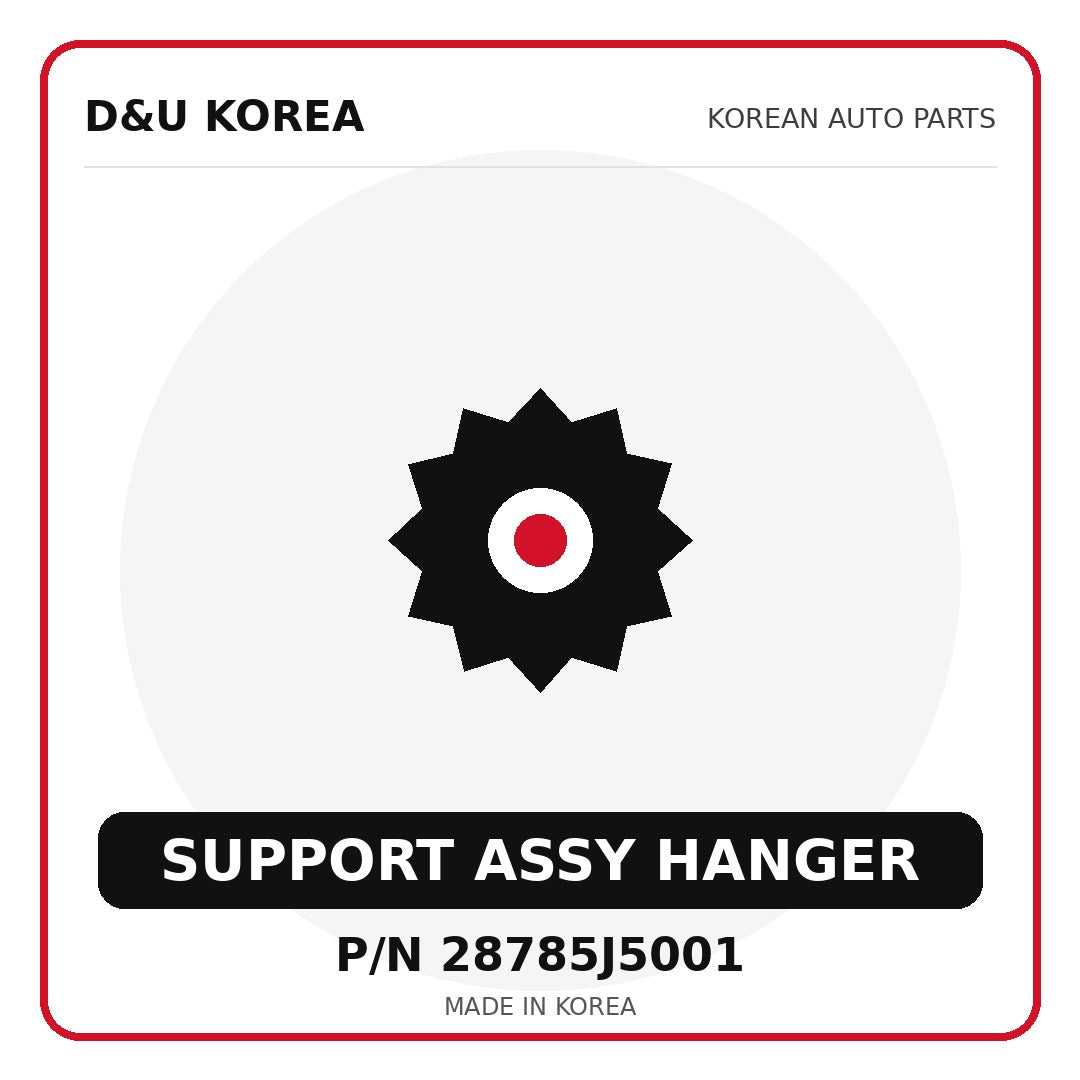 Genuine Mobis SUPPORT ASSY HANGER 28785J5001 - Korean auto parts from D&U Korea