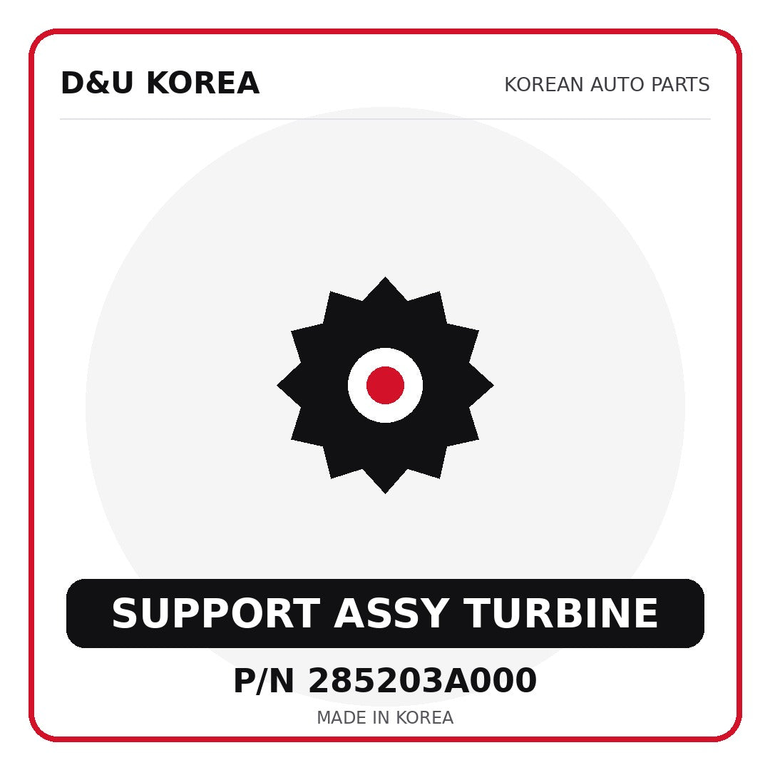 Genuine Mobis SUPPORT ASSY TURBINE 285203A000 - Korean auto parts from D&U Korea
