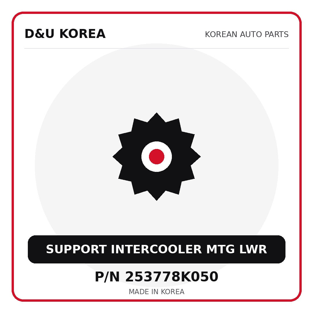 Genuine Mobis SUPPORT INTERCOOLER MTG LWR 253778K050 - Korean auto parts from D&U Korea