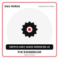 Genuine Mobis SWITCH ASSY AUDIO REMOCON LH 935068D100 for Korean vehicles | D&U Korea