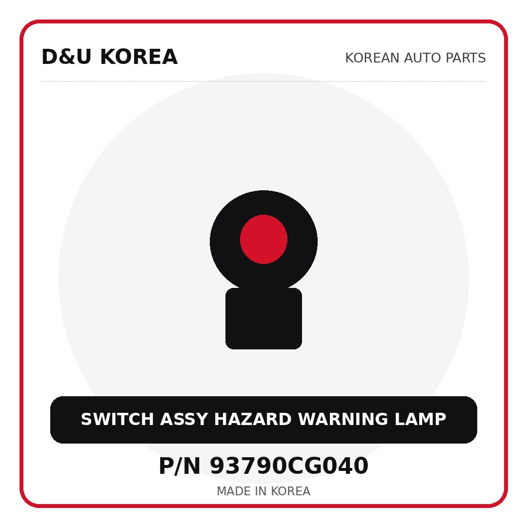 Genuine Mobis SWITCH ASSY HAZARD WARNING LAMP 93790CG040 for Korean vehicles | D&U Korea