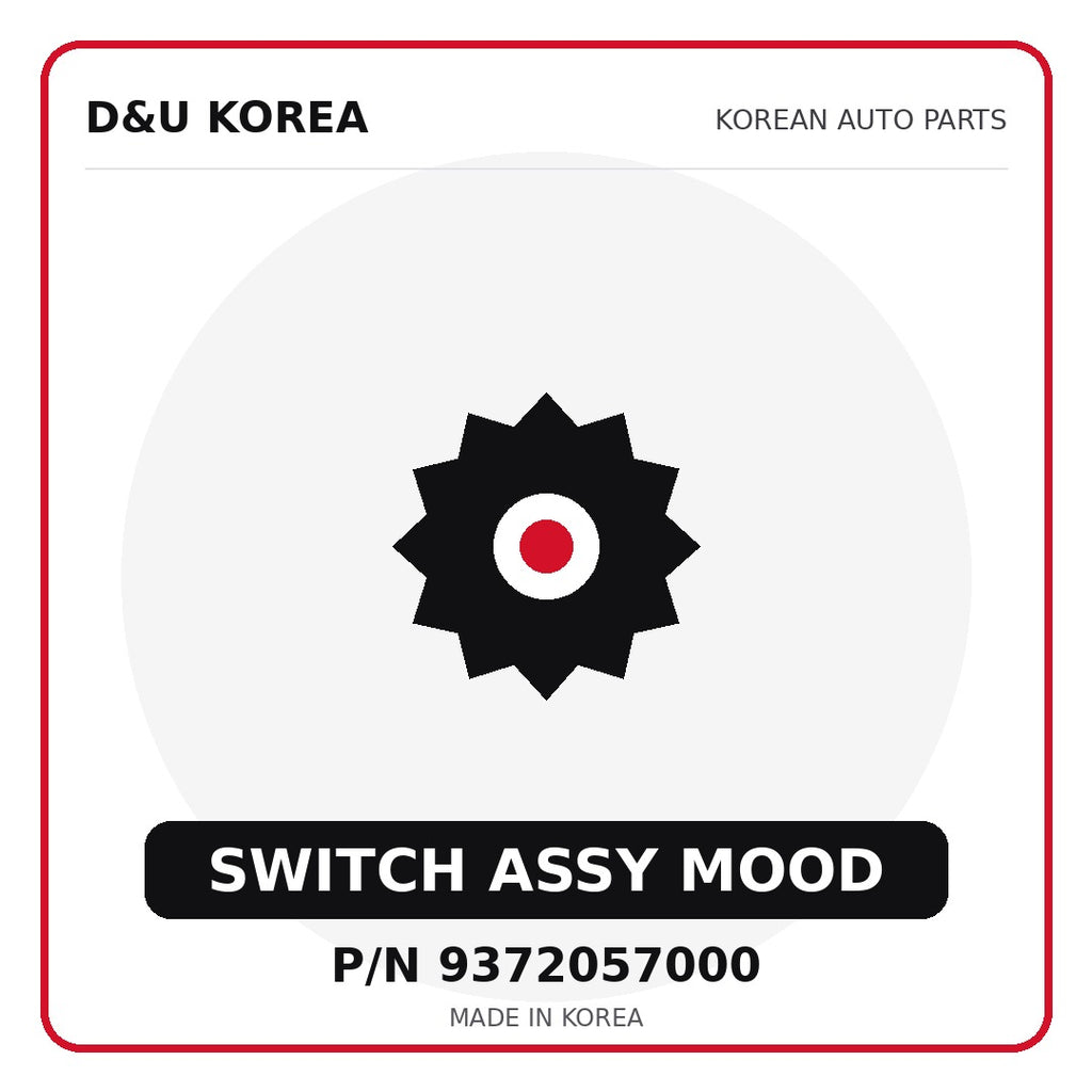 Genuine Mobis SWITCH ASSY MOOD 9372057000 for Korean vehicles | D&U Korea