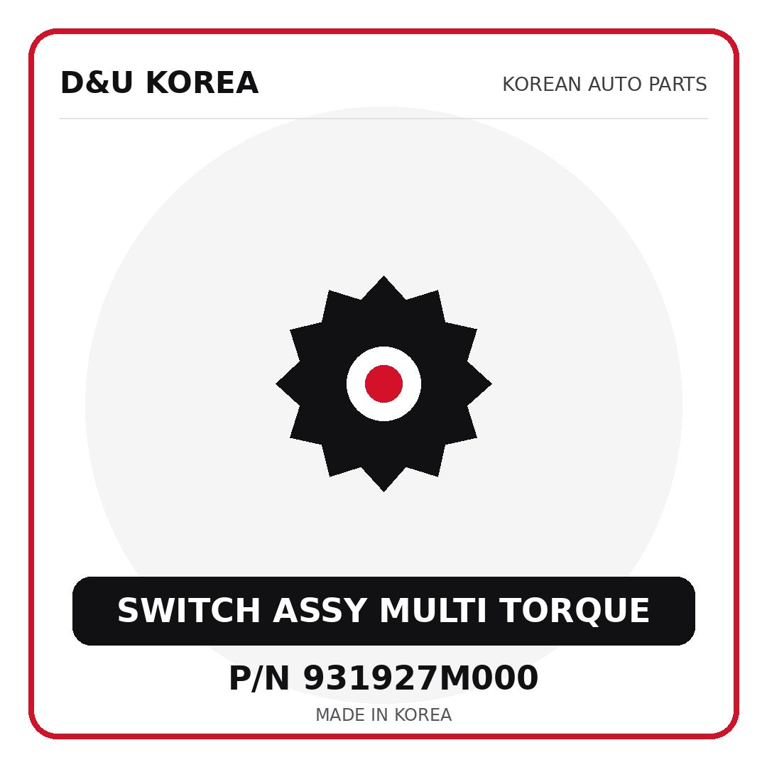 Genuine Mobis SWITCH ASSY MULTI TORQUE 931927M000 for Korean vehicles | D&U Korea