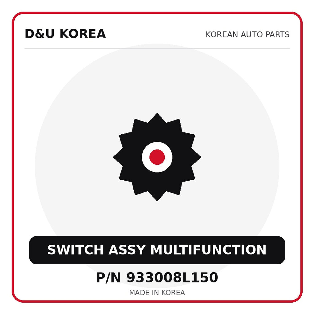 Genuine Mobis SWITCH ASSY MULTIFUNCTION 933008L150 for Korean vehicles | D&U Korea