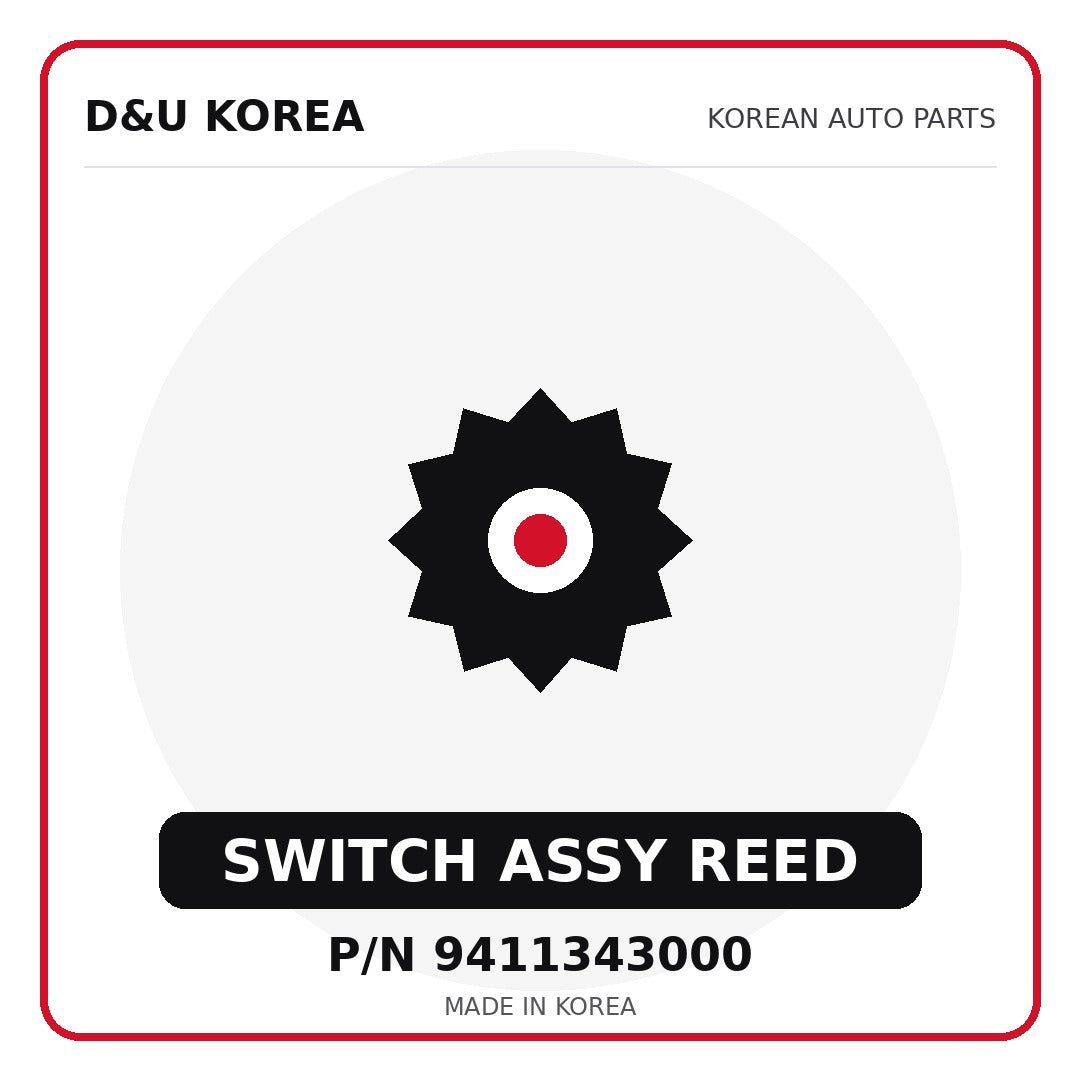 Genuine Mobis SWITCH ASSY REED 9411343000 for Korean vehicles | D&U Korea
