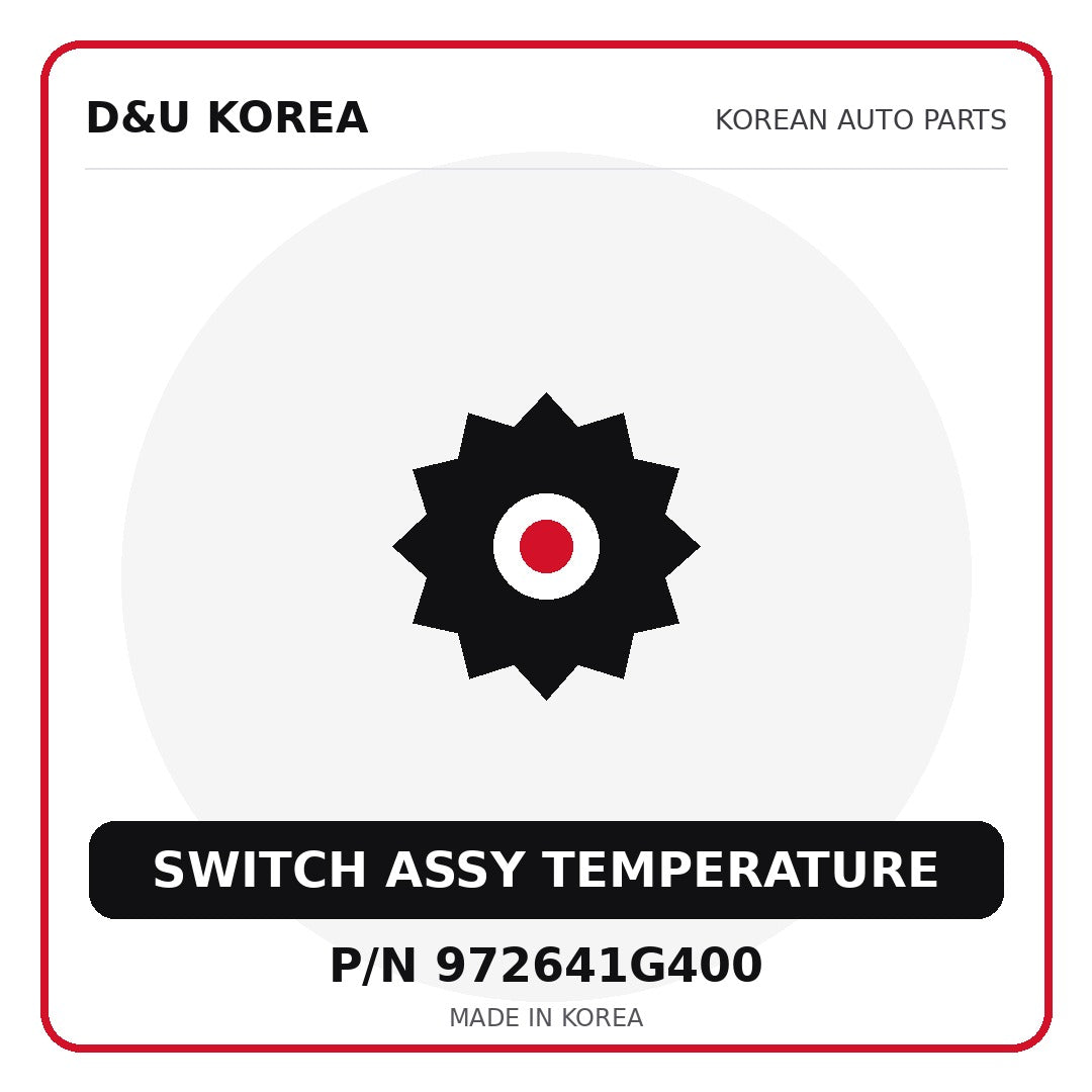 Genuine Mobis SWITCH ASSY TEMPERATURE 972641G400 for Korean vehicles | D&U Korea