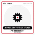 Genuine Mobis SWITCH ASSY TRUNK LID UNLOCK 9576125300 for Korean vehicles | D&U Korea