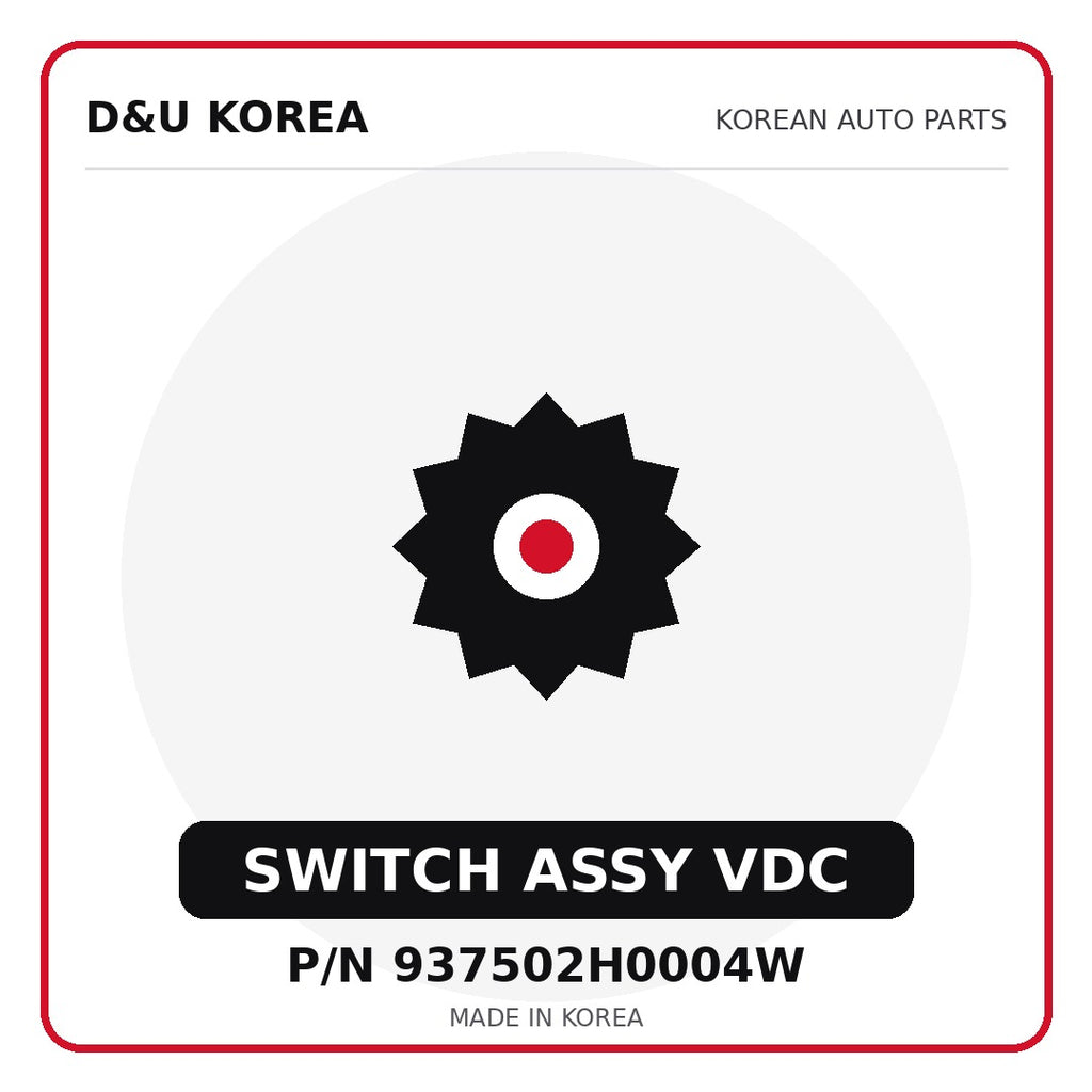 Genuine Mobis SWITCH ASSY VDC 937502H0004W for Korean vehicles | D&U Korea