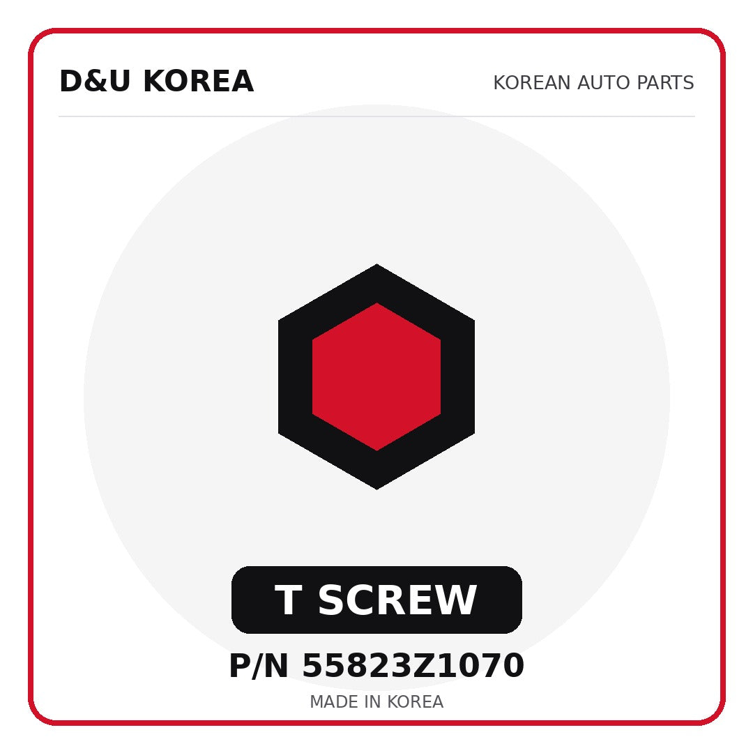 Genuine Mobis T SCREW 55823Z1070 - Korean auto parts from D&U Korea