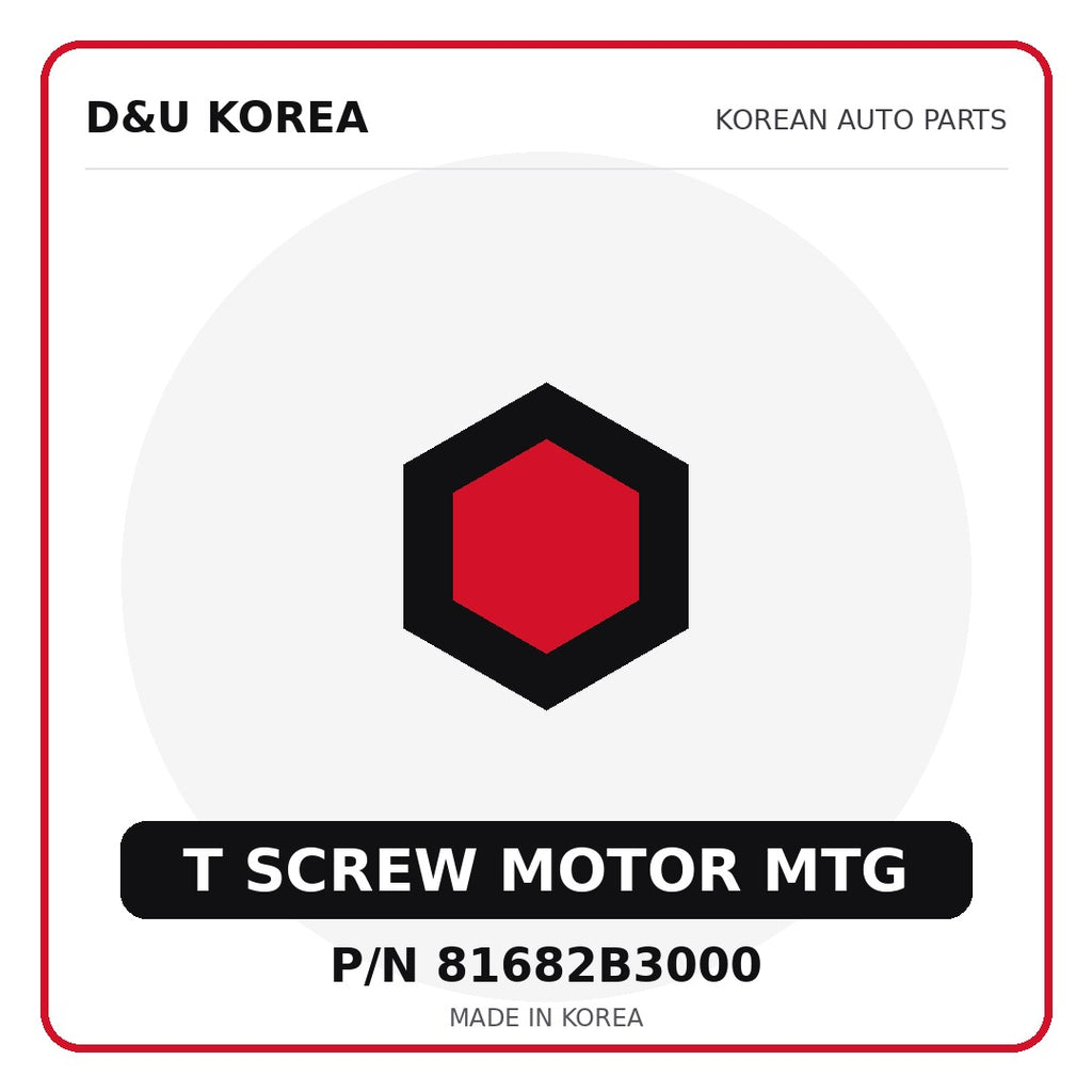 Genuine Mobis T SCREW MOTOR MTG 81682B3000 - Korean auto parts from D&U Korea