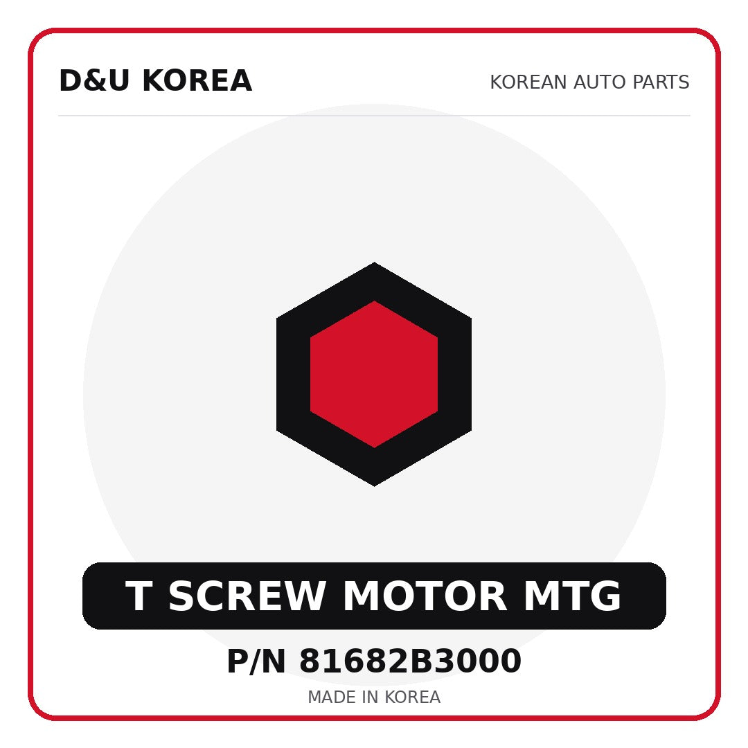 Genuine Mobis T SCREW MOTOR MTG 81682B3000 - Korean auto parts from D&U Korea