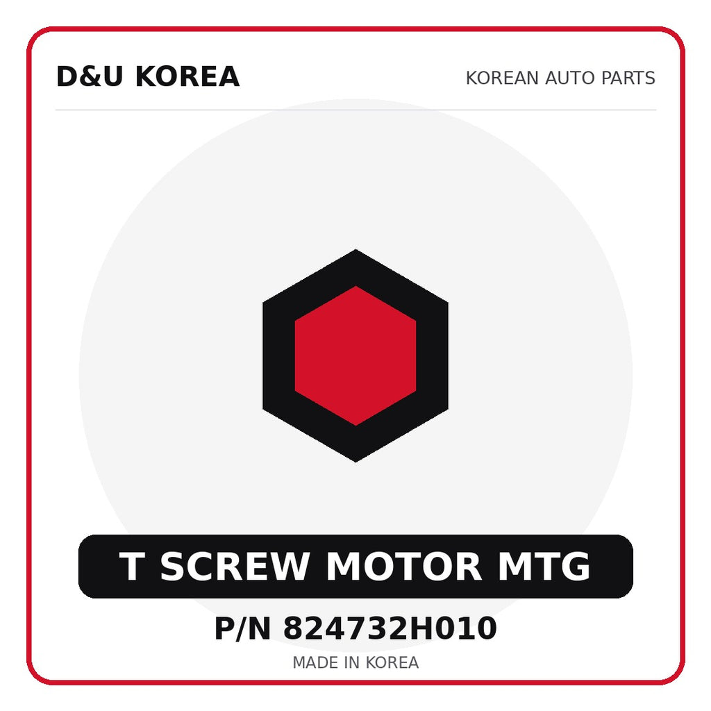 Genuine Mobis T SCREW MOTOR MTG 824732H010 - Korean auto parts from D&U Korea