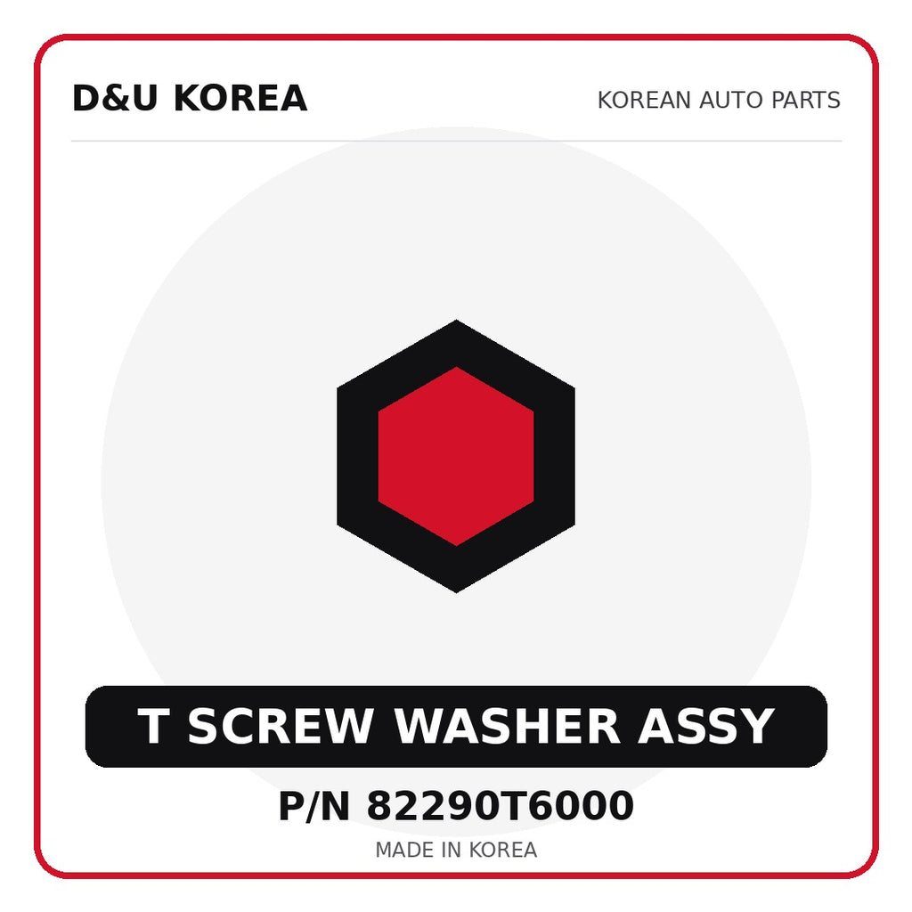 Genuine Mobis T SCREW WASHER ASSY 82290T6000 - Korean auto parts from D&U Korea