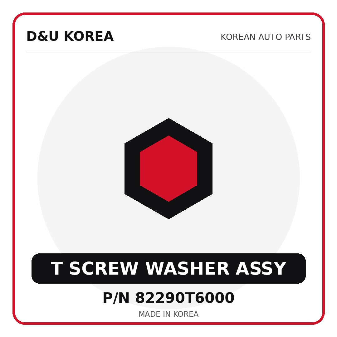 Genuine Mobis T SCREW WASHER ASSY 82290T6000 - Korean auto parts from D&U Korea