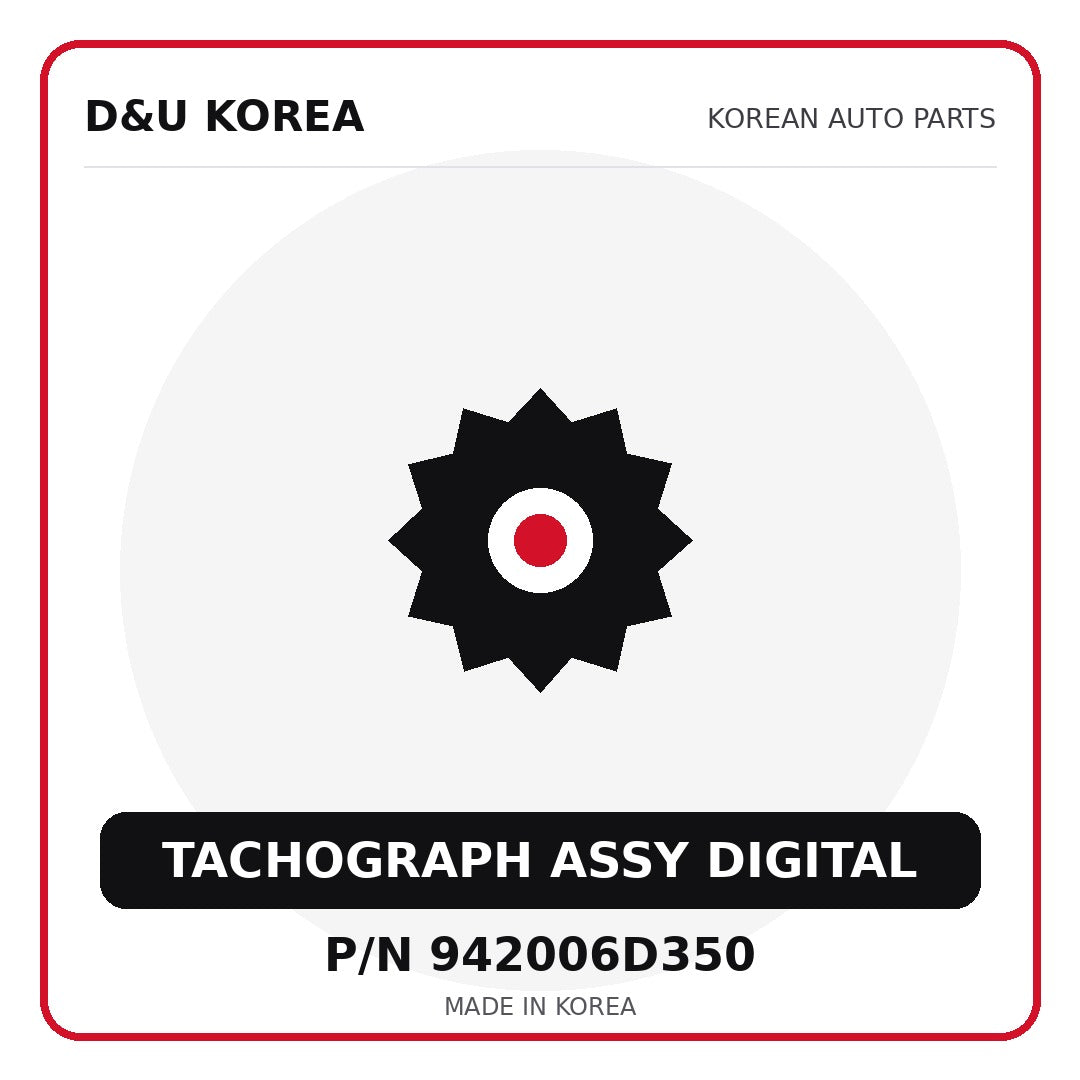 Genuine Mobis TACHOGRAPH ASSY DIGITAL 942006D350 for Korean vehicles | D&U Korea
