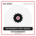 Genuine Mobis TACHOGRAPH ASSY DIGITAL 942006S050 for Korean vehicles | D&U Korea