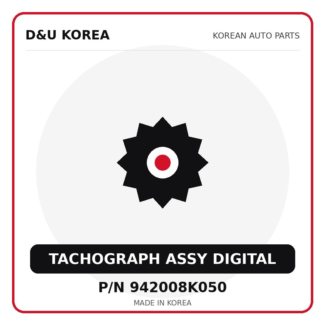 Genuine Mobis TACHOGRAPH ASSY DIGITAL 942008K050 for Korean vehicles | D&U Korea