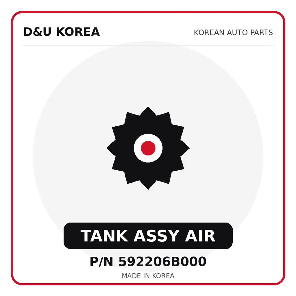 Genuine Mobis TANK ASSY AIR 592206B000 - Korean auto parts from D&U Korea