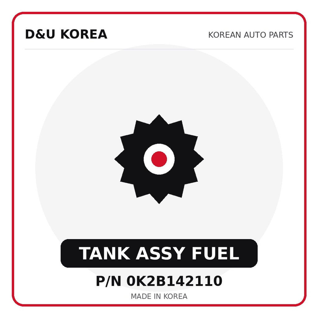 Genuine Mobis TANK ASSY FUEL 0K2B142110 - Korean auto parts from D&U Korea