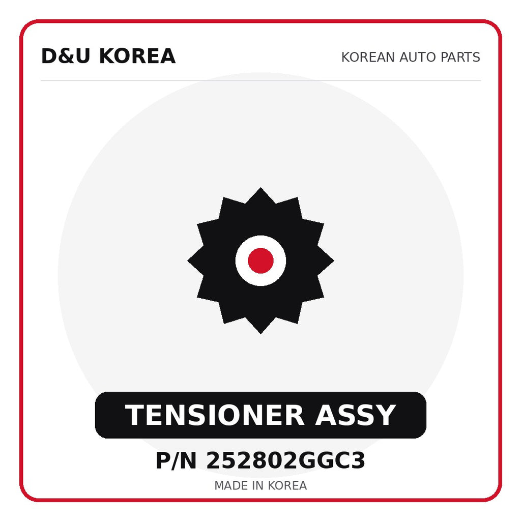 Genuine Mobis TENSIONER ASSY 252802GGC3 - Korean auto parts from D&U Korea