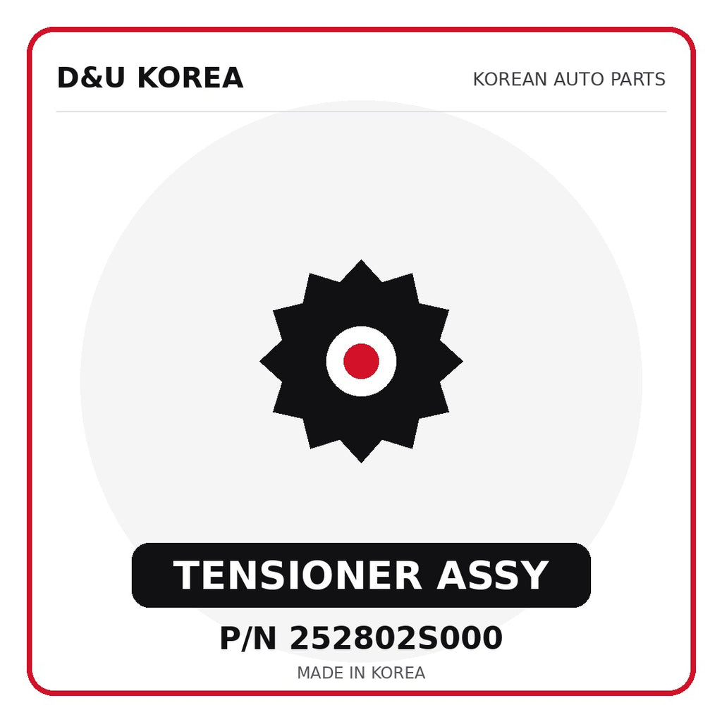 Genuine Mobis TENSIONER ASSY 252802S000 - Korean auto parts from D&U Korea